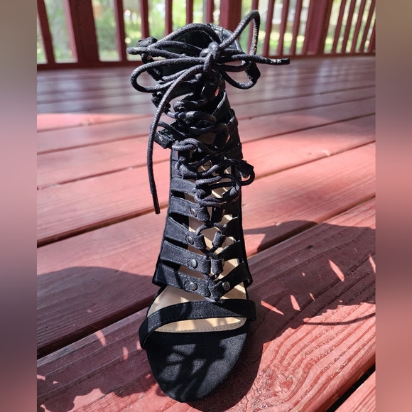 👠JustFab Lace Up High Heel Shoes 👠 - Picture 3 of 13
